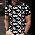 Men's Summer Fashion Printed Polo Shirts 3D1026070311