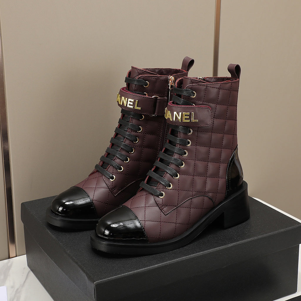 fashion diamond leather short boots Martin boots 0724101706