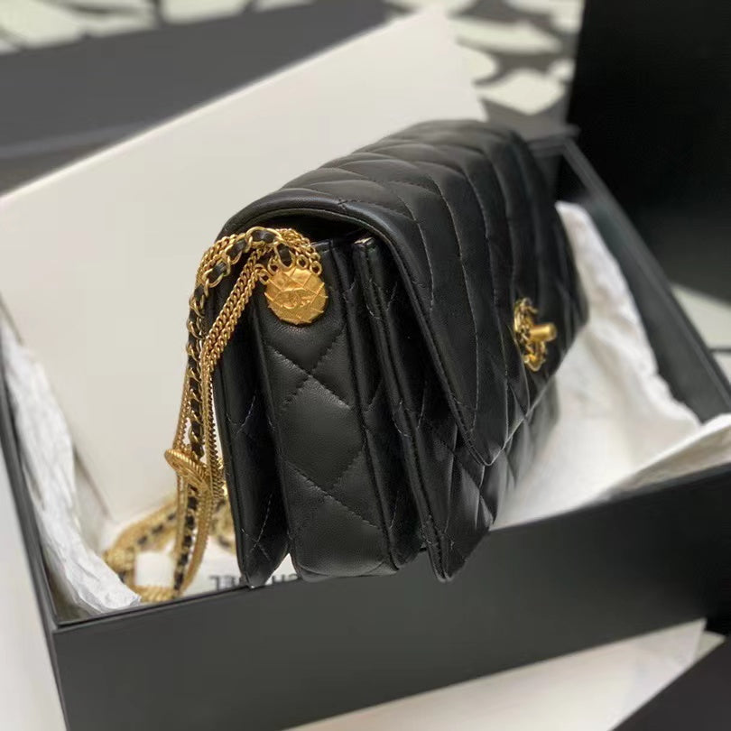 Gold Coin Chain Bag