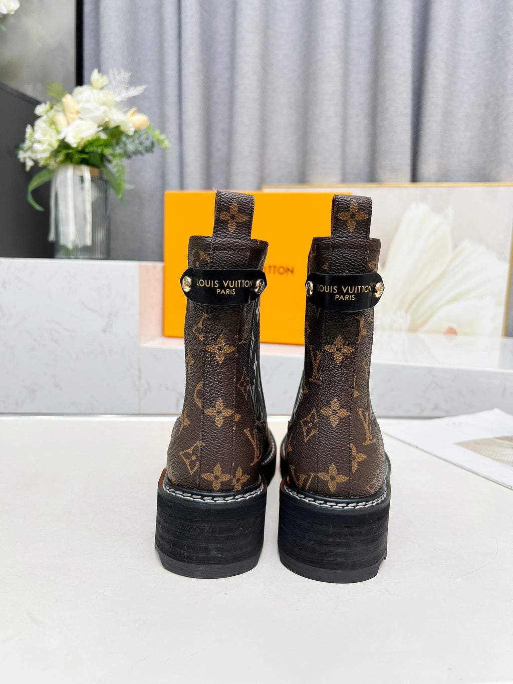 L classic printed women's boots 0725091602