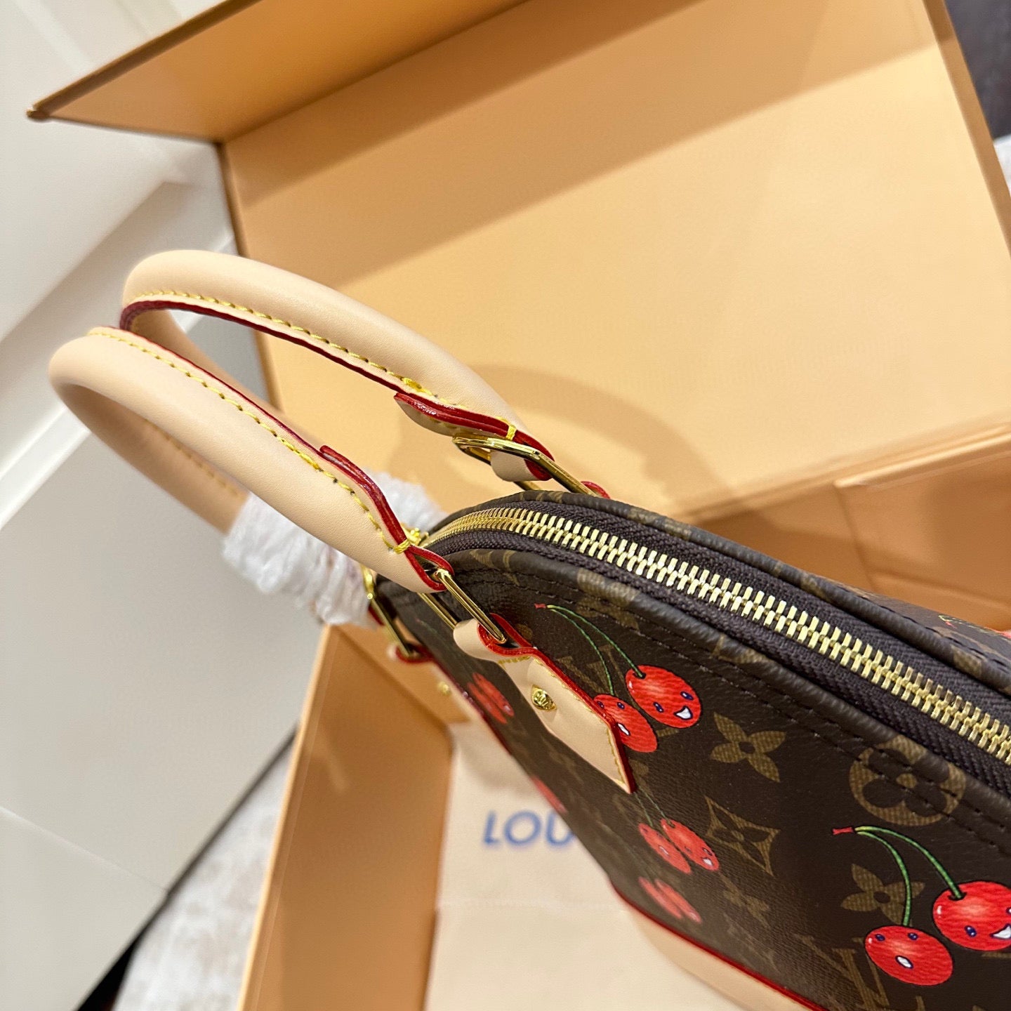 L fashion cherry shell bag 0725071804