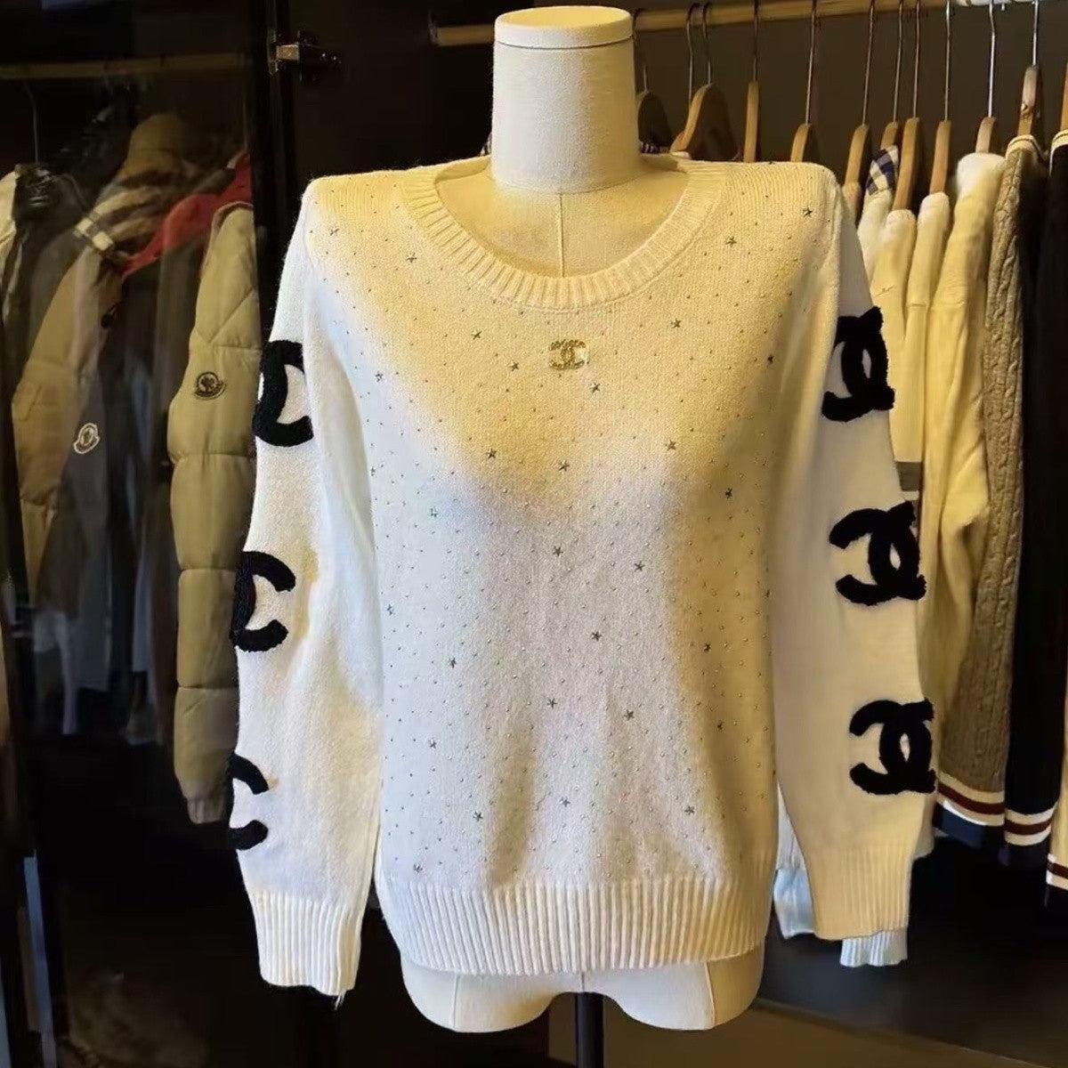 New Fashion Women's CC Knit Sweater PD1326101207