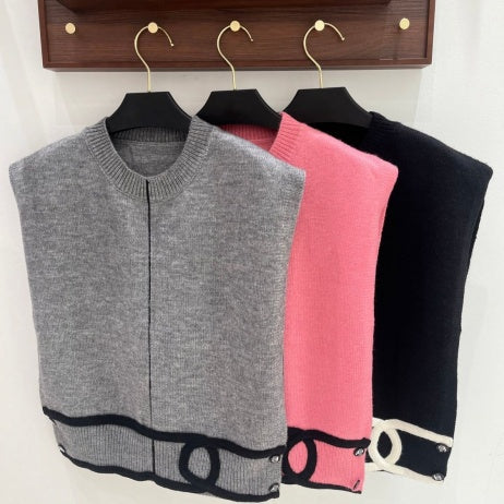 New Fashion Women  CC Contrast Color Knit Tank Top PD1326091118