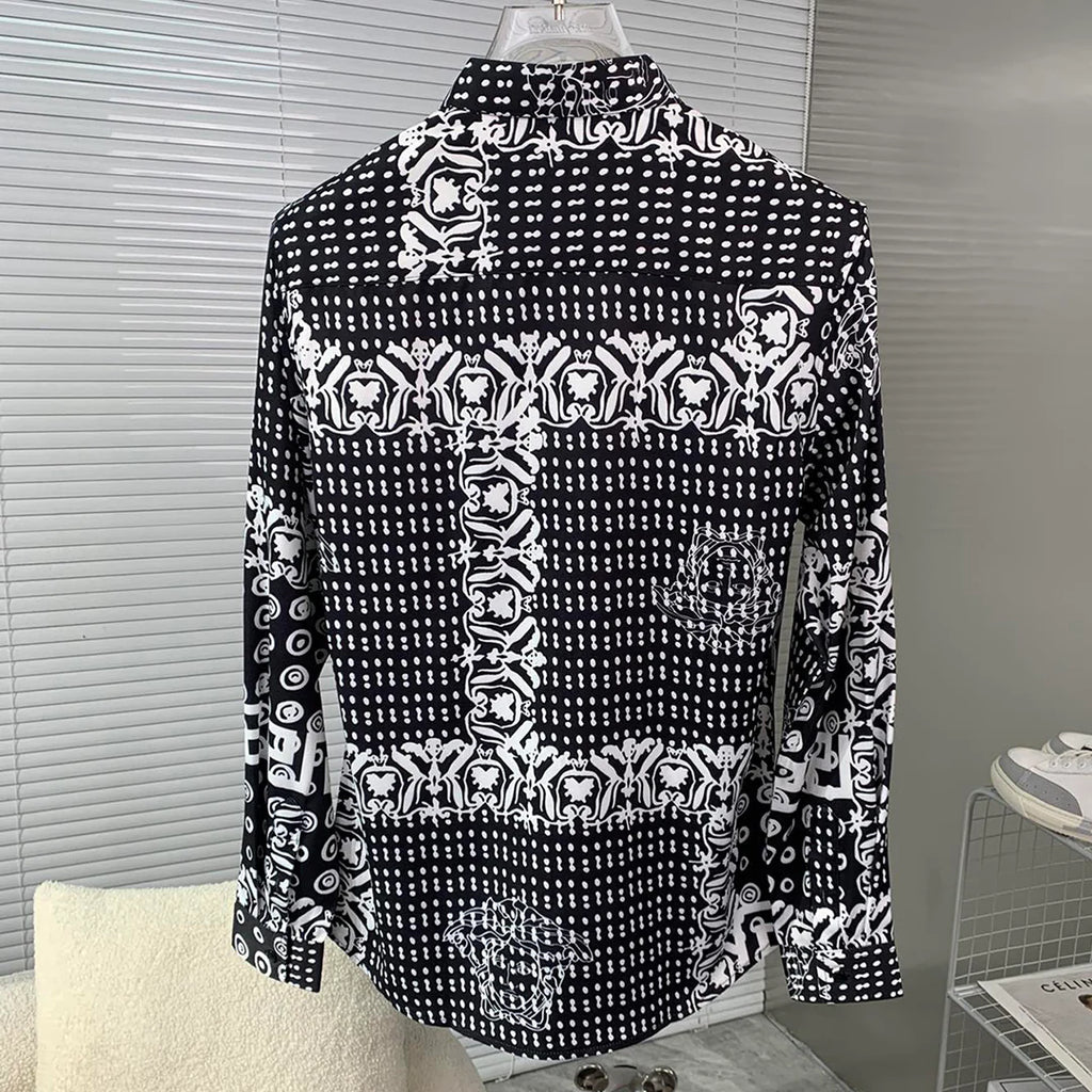 New Fashion Full Screen Printed Long sleeved Shirt 1024032206