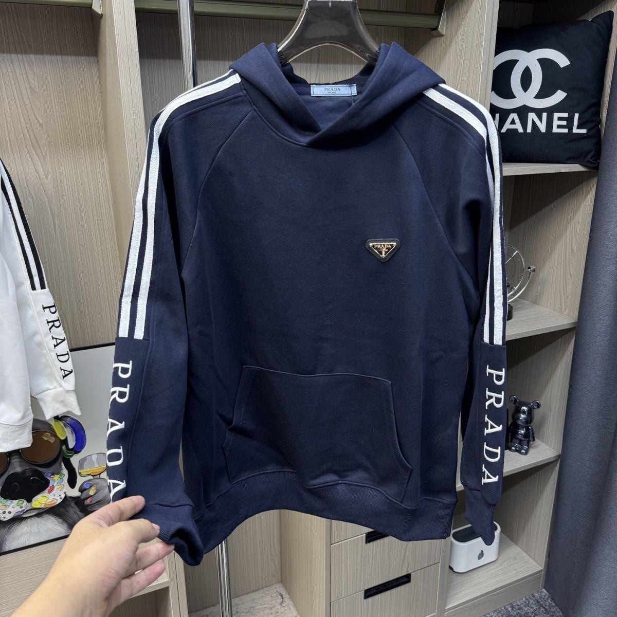 New Fashion Men's PRA Logo Crew Neck Sweatshirt PD1326102120
