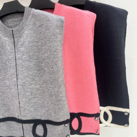 New Fashion Women  CC Contrast Color Knit Tank Top PD1326091118