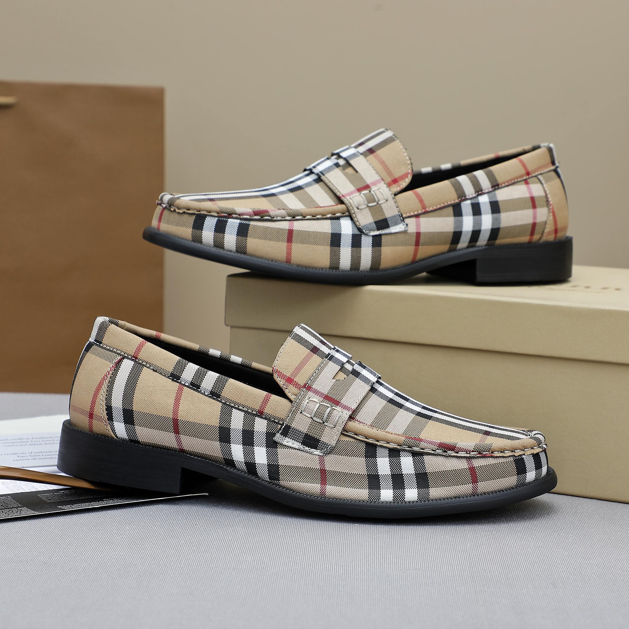 Men's Spring/Summer Striped Slip-on Shoes 0726050706