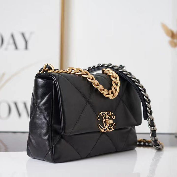 Handbag With Gold&SiLer-toned Hardware