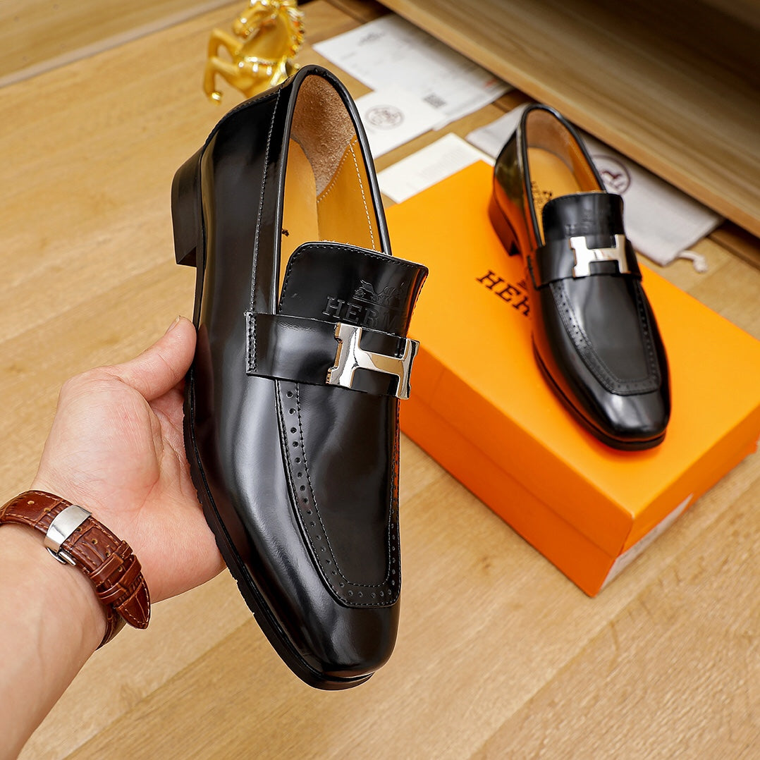 H Fashion Men's Cowhide Leather Shoes 0725022102