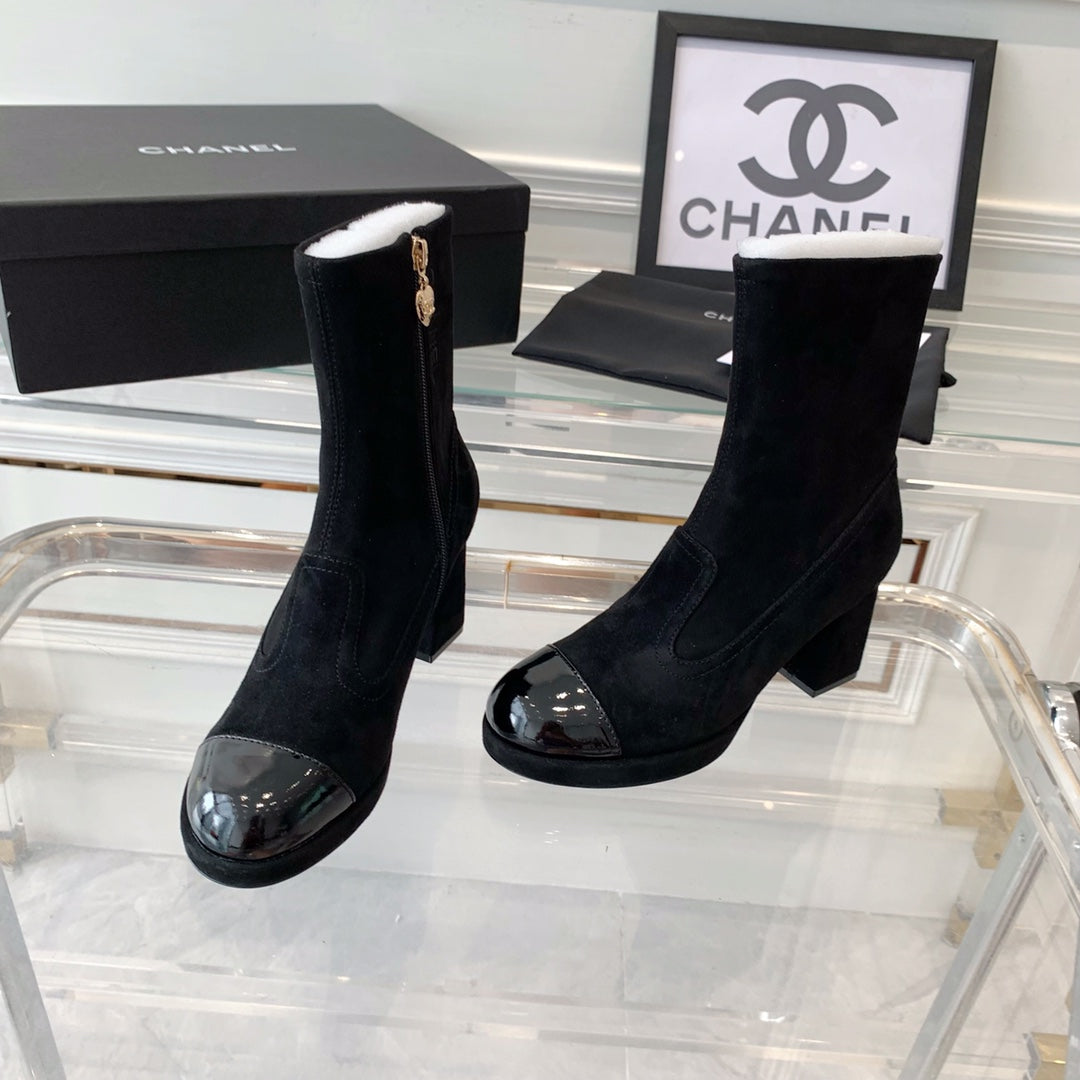 Fashion Cashmere High Heel Boots 0724102316