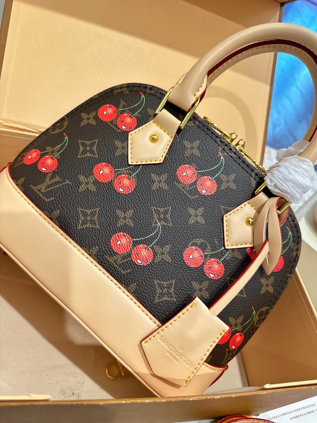 L fashion cherry shell bag 0725071804