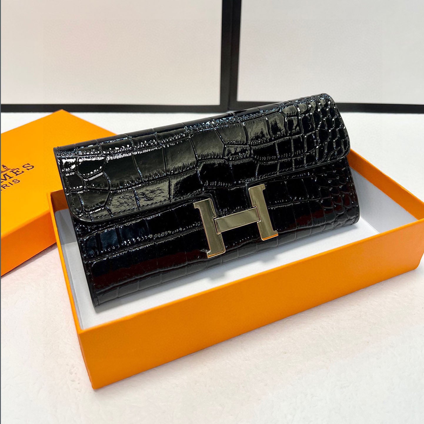 H crocodile calfskin wallet XC24100901
