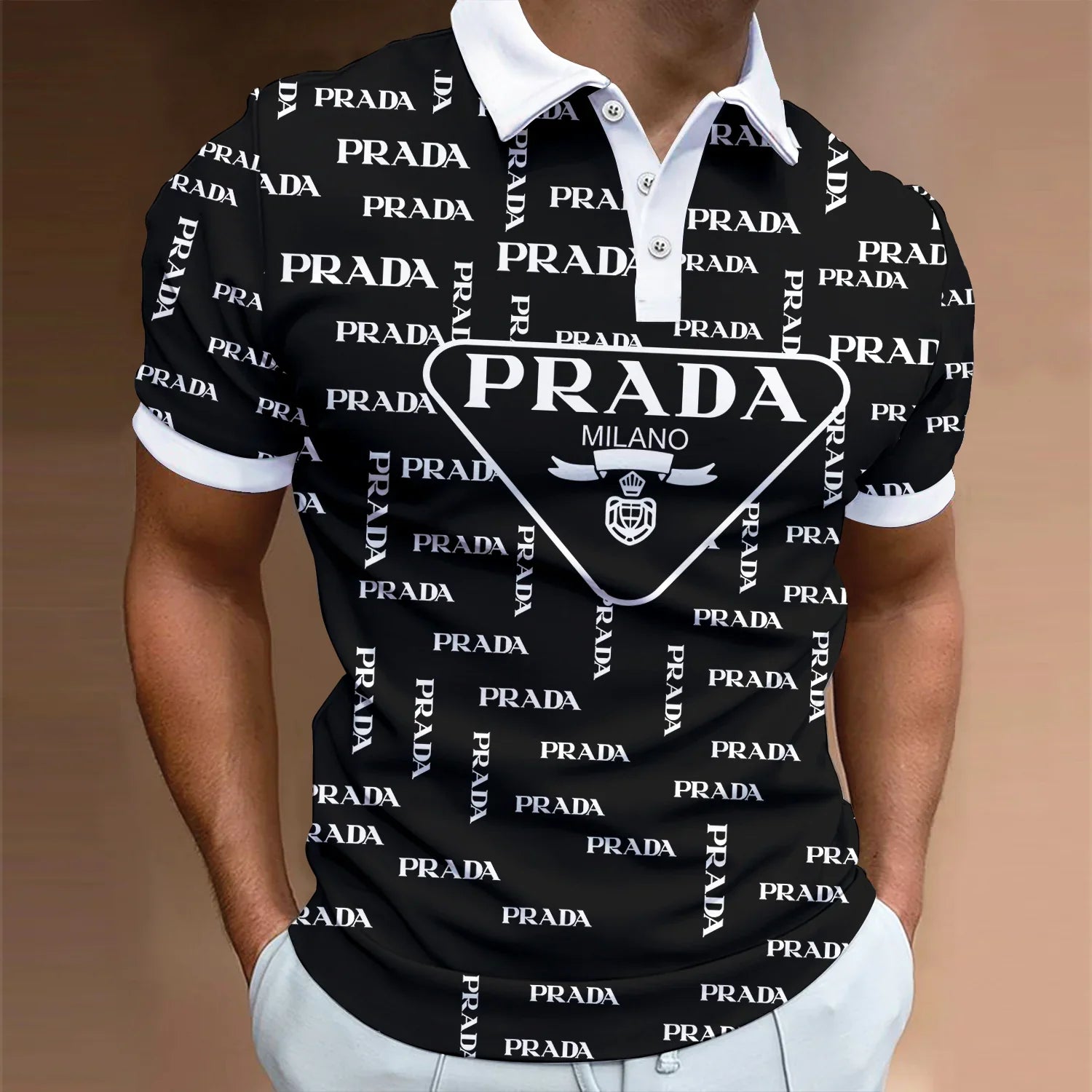 Men's Summer Fashion Printed Polo Shirts 3D1024041813