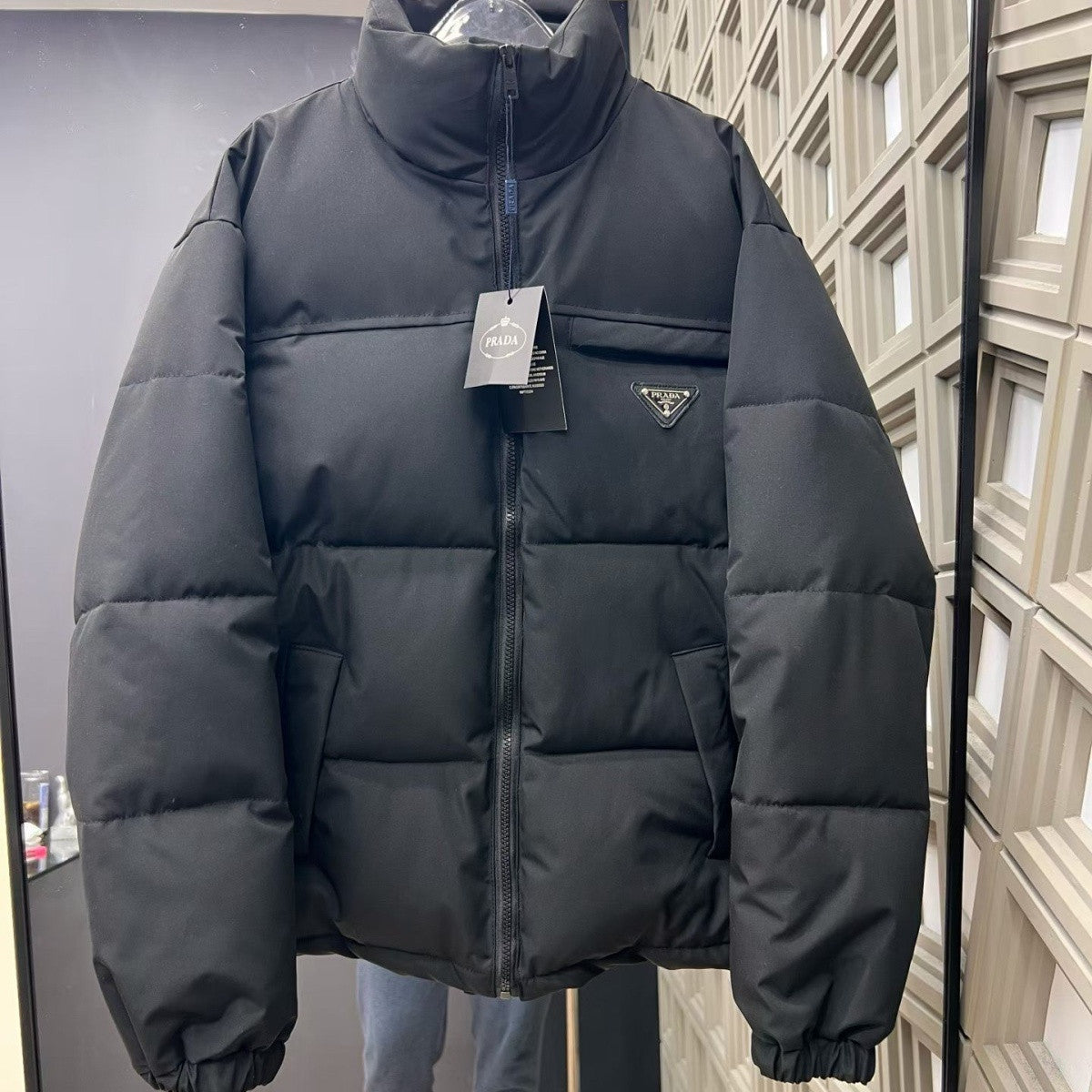 New Fashion Men's PRA Logo Collar Puffer Jacket PD1326102121