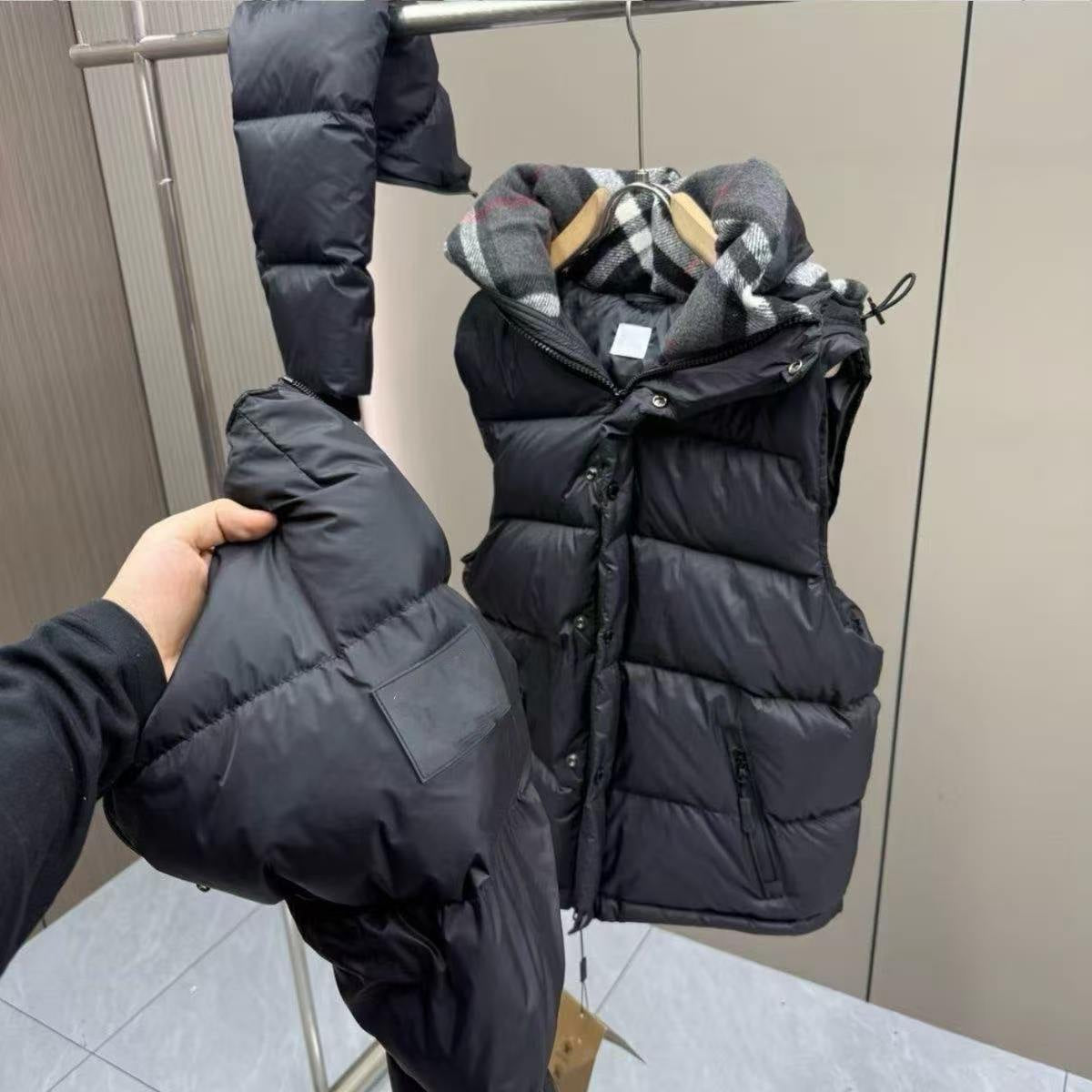 New Fashion Men's Detachable Hooded Puffer Jacket PD1326101209