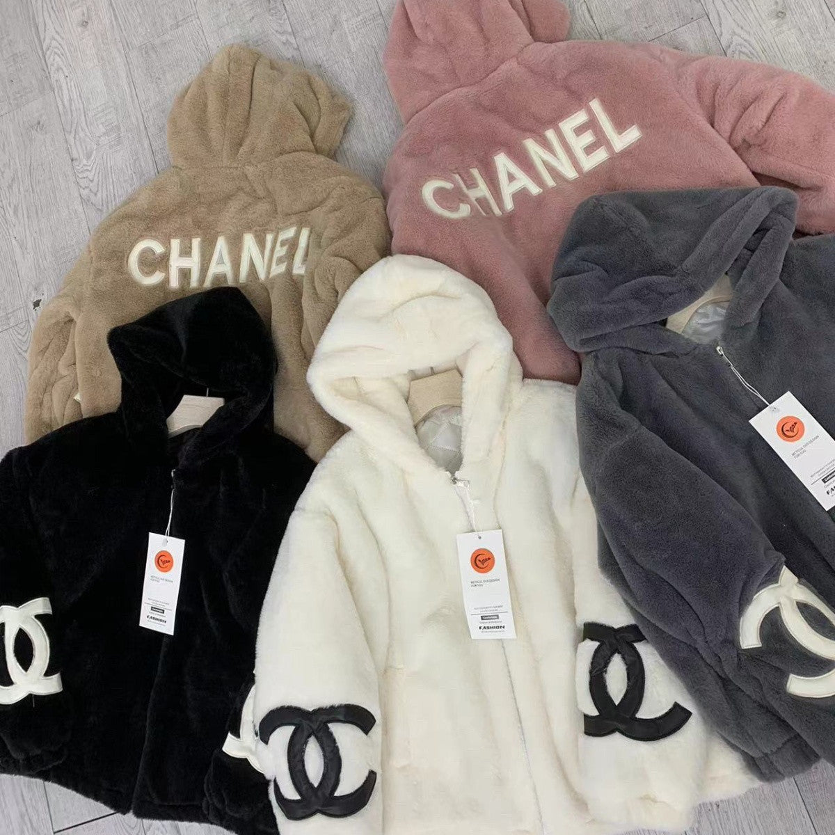 New Fashion Women's CC Hooded Fleece Jacket PD1326101511