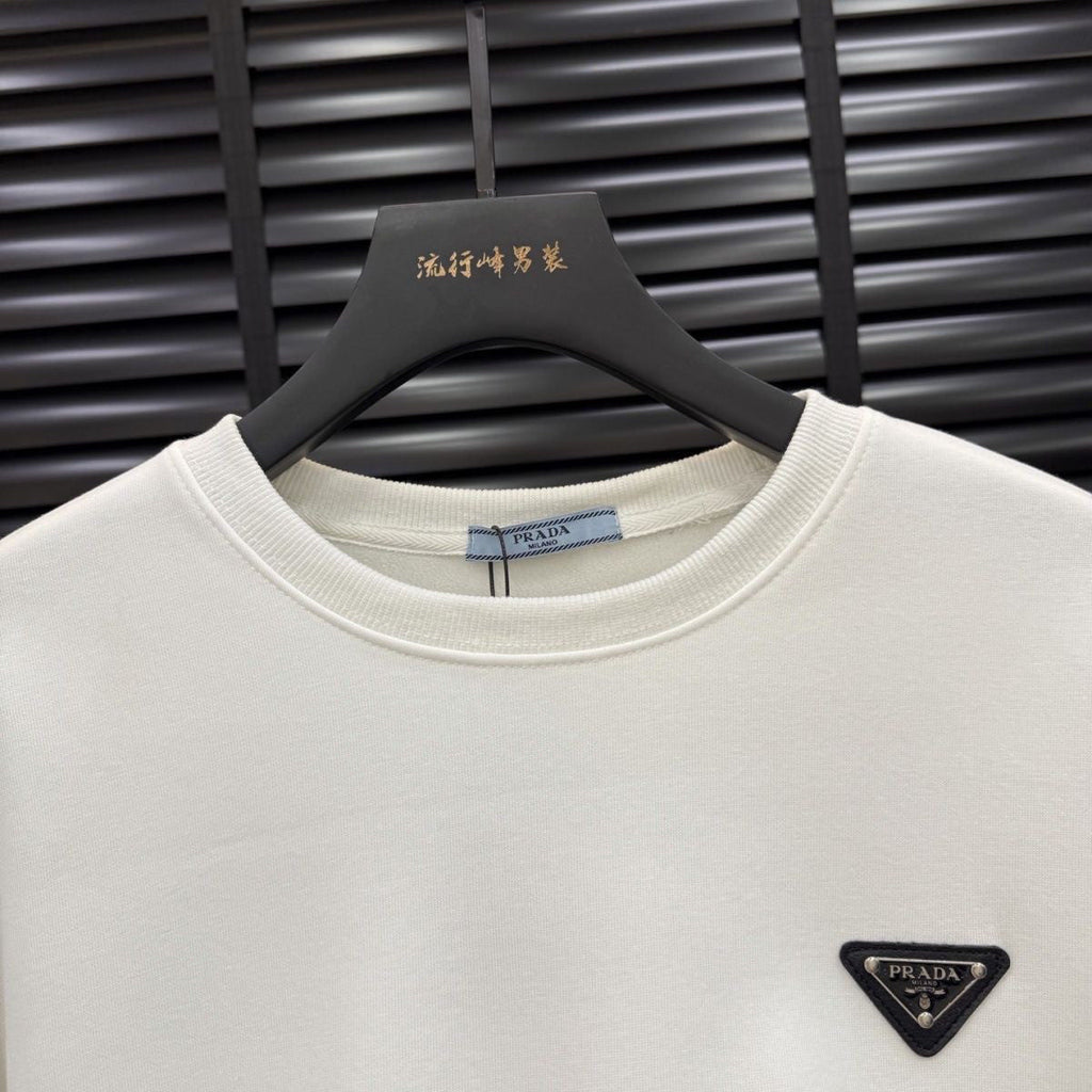 New Fashion Men's PRA Logo Crew Neck Sweatshirt PD1326102119