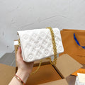 Ladies White Print Shoulder/Pouch