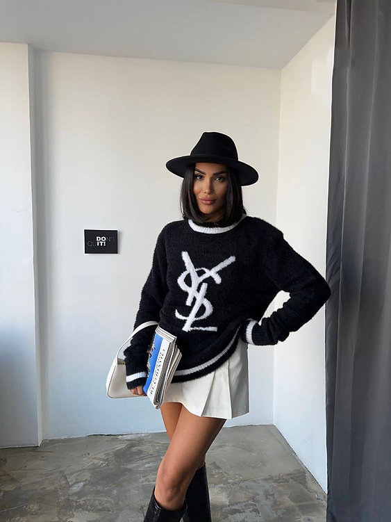 fashion print sweater 0725042106