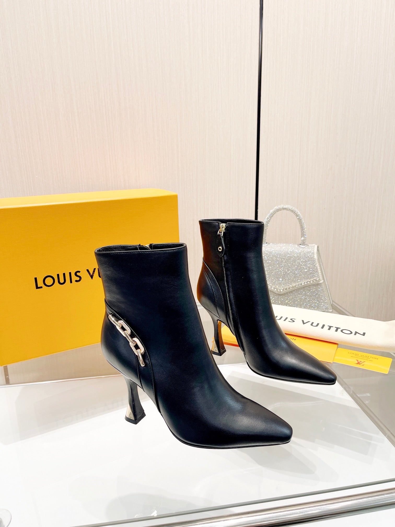L new fashion printed zipper boots 0724102306