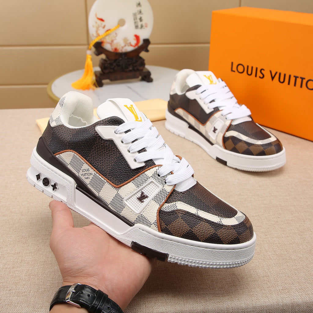 L Trainer Plaid Fashion Sneakers 0724120305