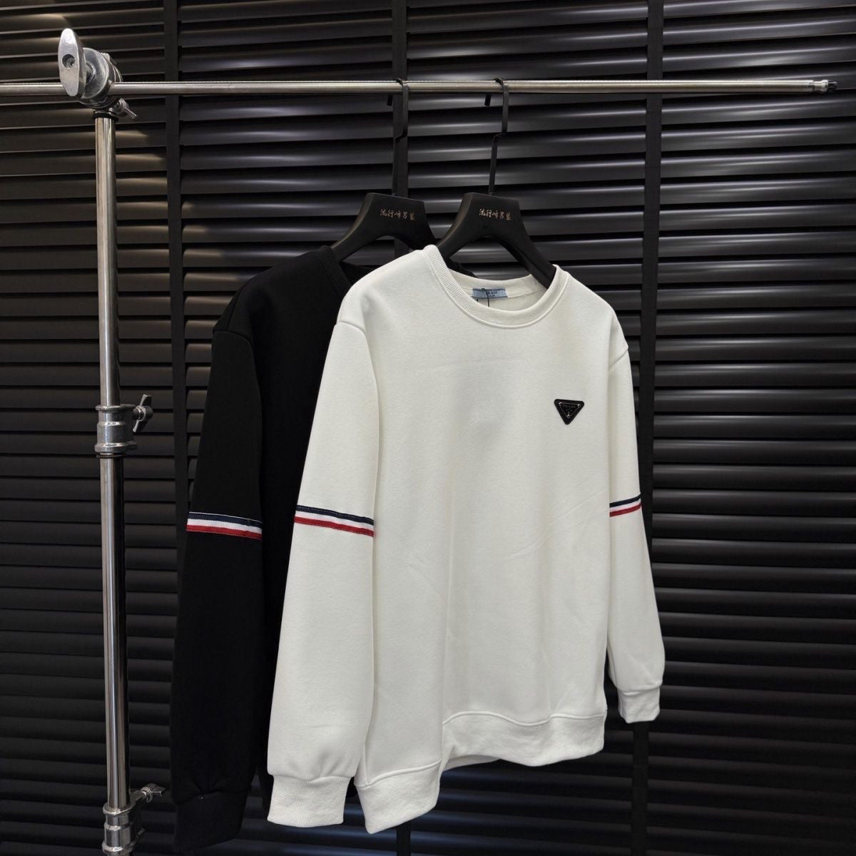 New Fashion Men's PRA Logo Crew Neck Sweatshirt PD1326102119