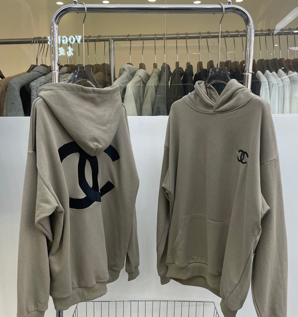 Letter slogan embroidered couple sweatshirt XC0823101706