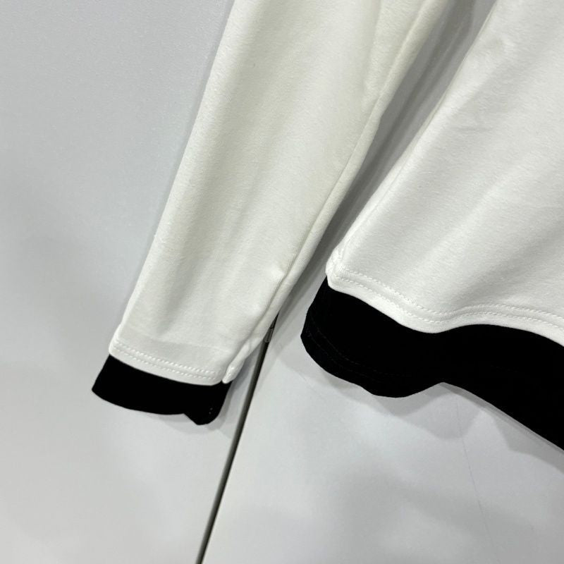 New Arrival Fashion Women's Fake‑Two‑Piece Long Sleeve Slim Top PD1326091006