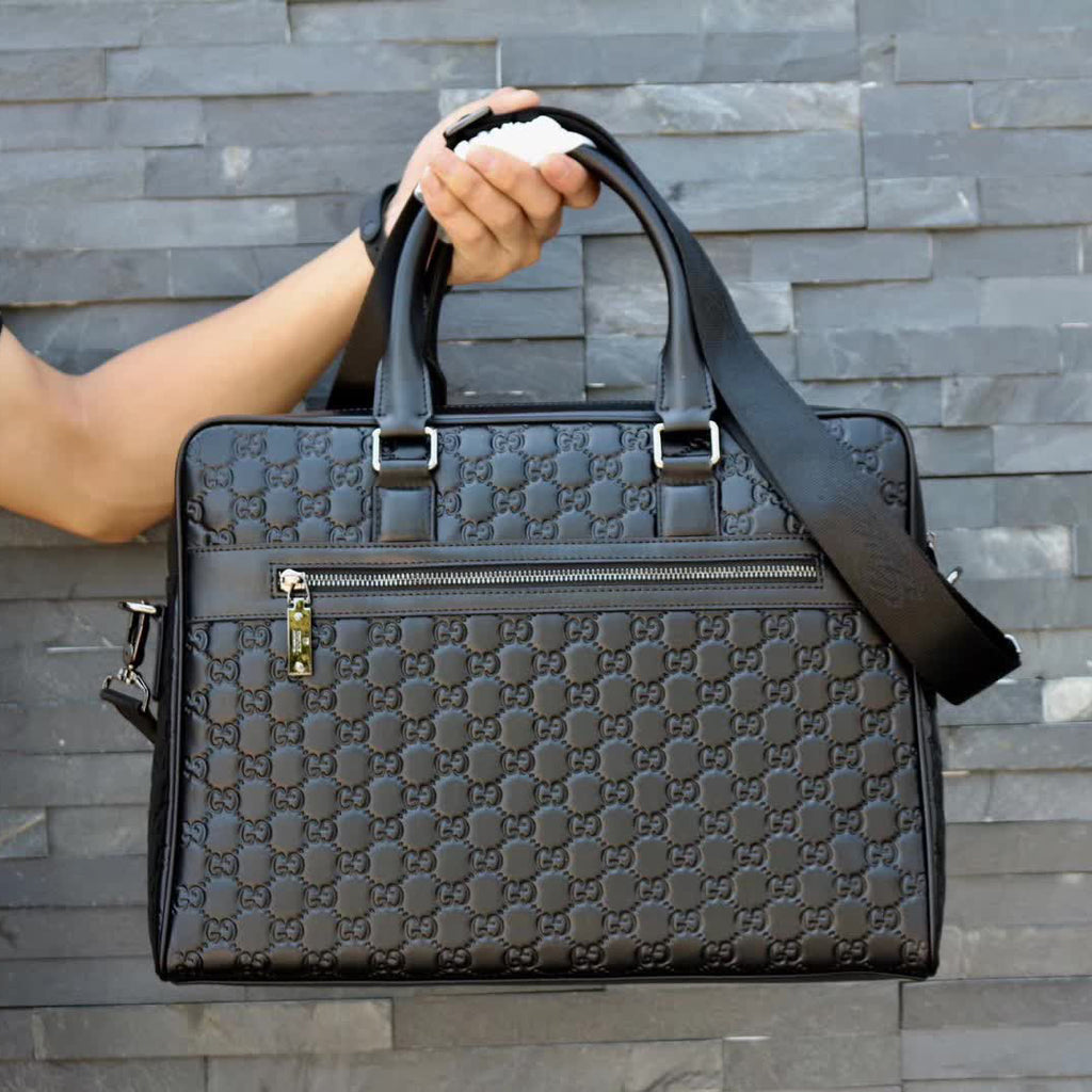 BLACK LEATHER NEW CLASSIC STYLE GLOGO LUXURY BAGS PD05202372406