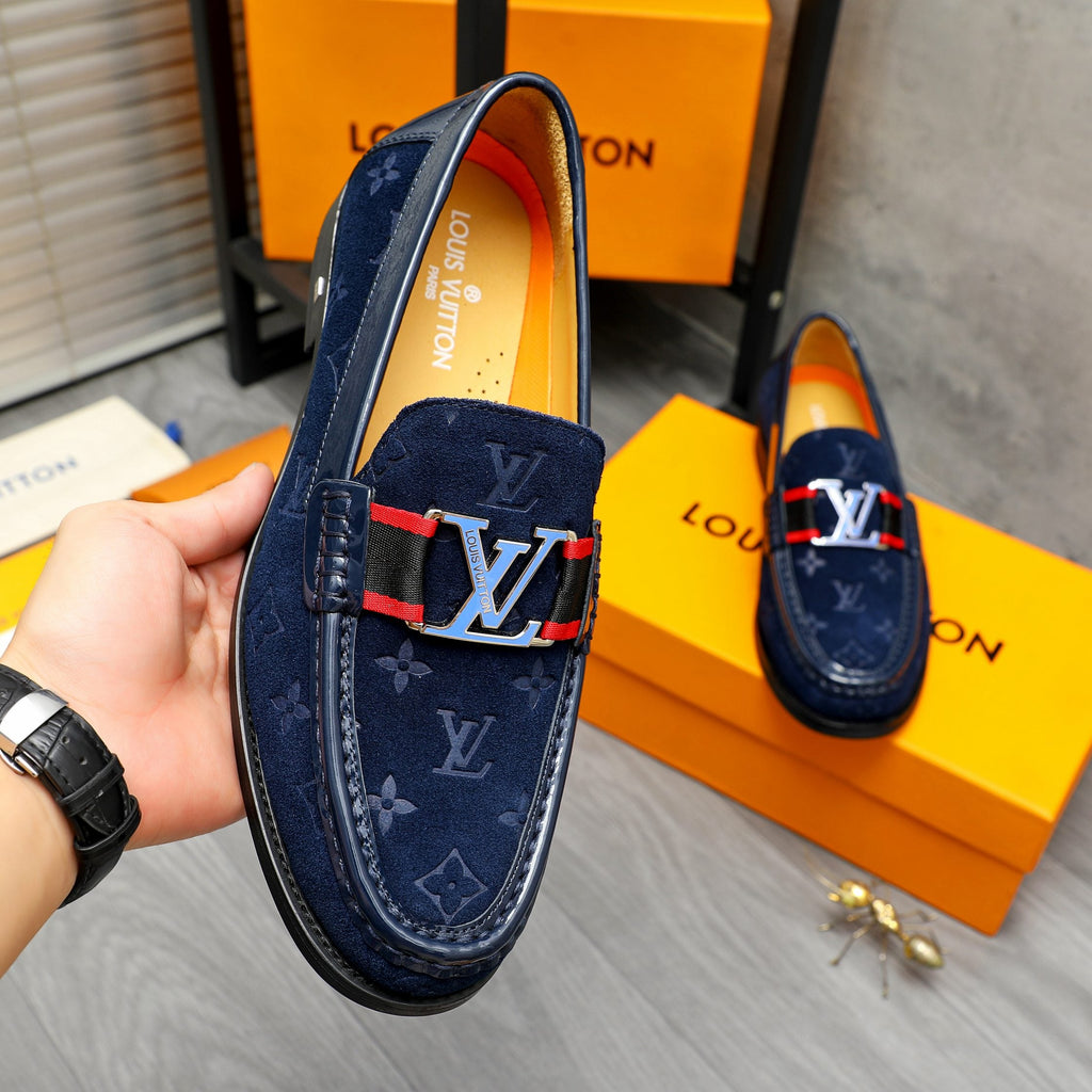L suede printed cowhide upper leather shoes 0725073008