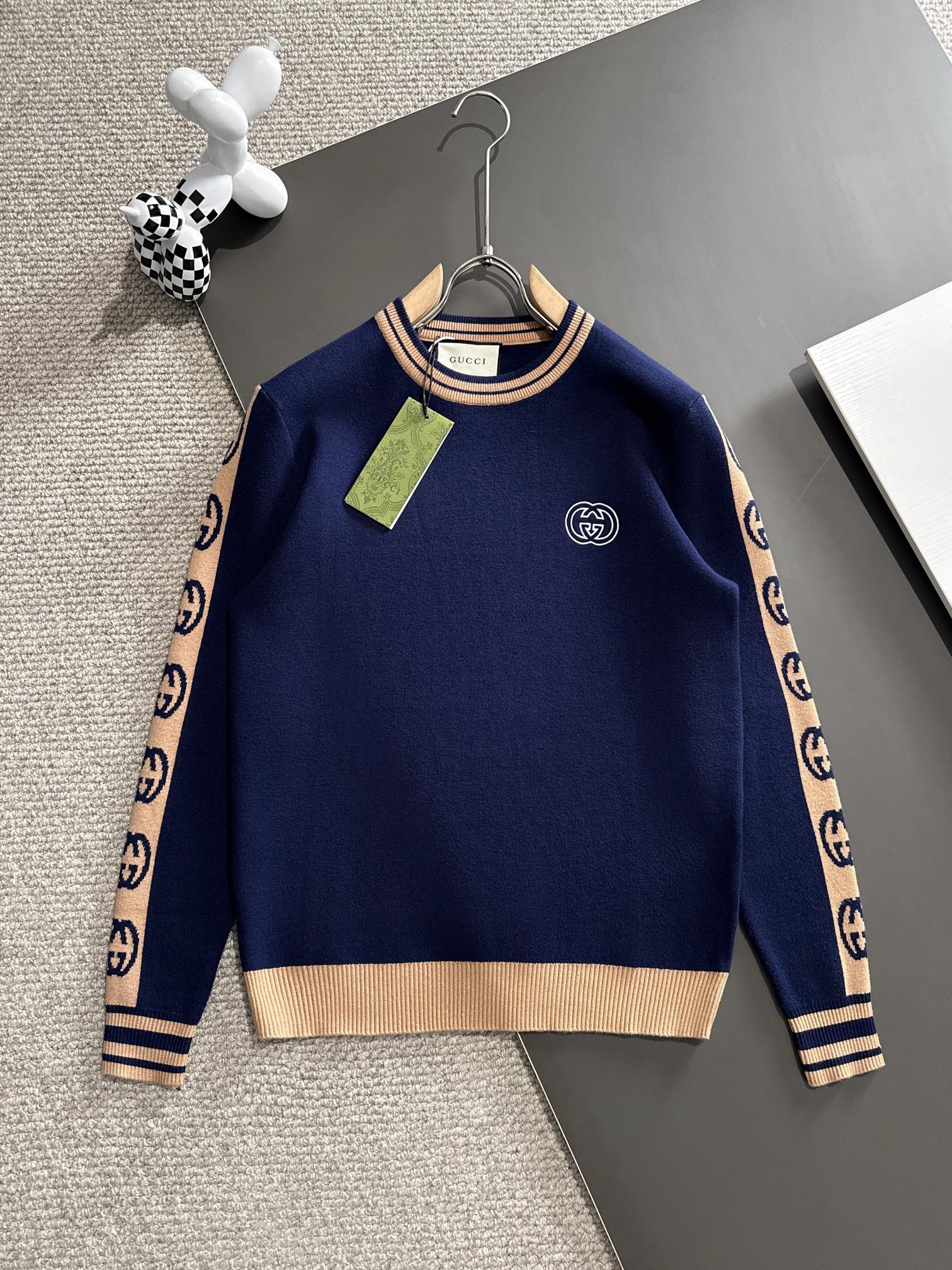 Fashion Print Crewneck Sweater 0724121811