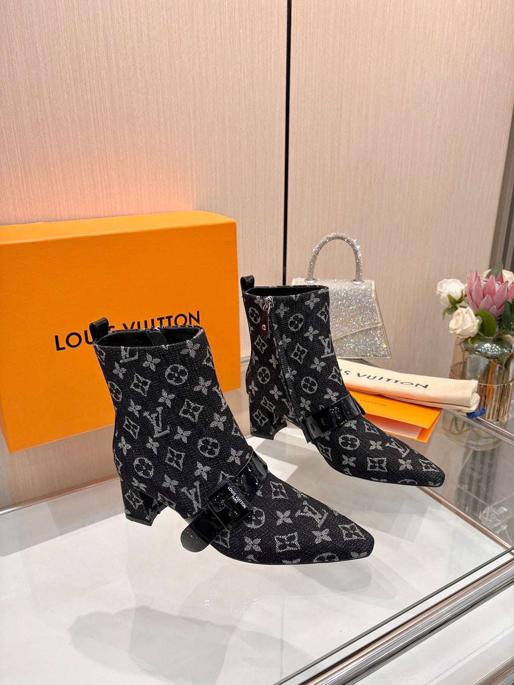 L fashion printing new 4.5cm short boots 0725102002