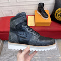 High Top Rubber Sole Printed Sneakers (3 Colors)