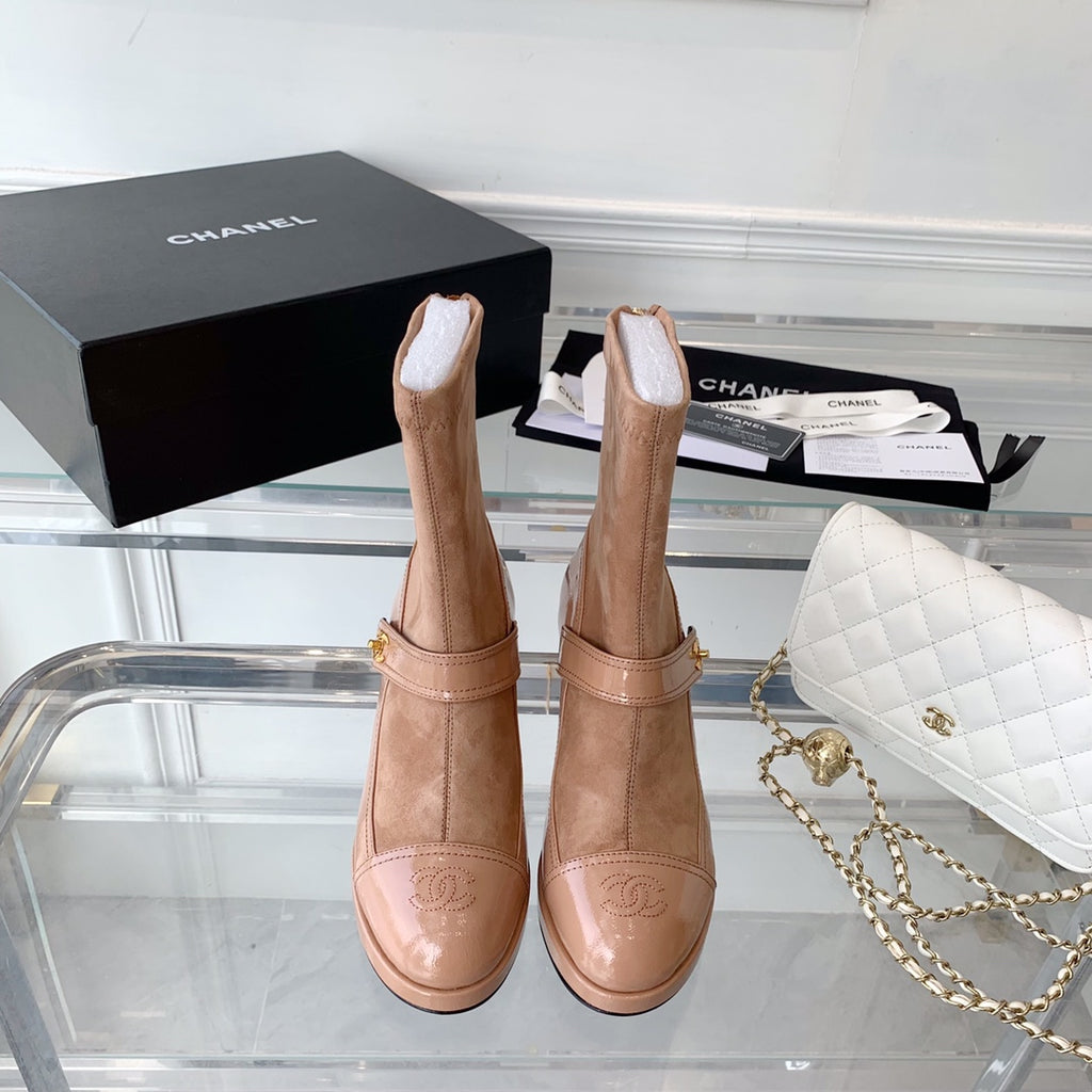 Fashionable Leather and Suede Boots 0724102318