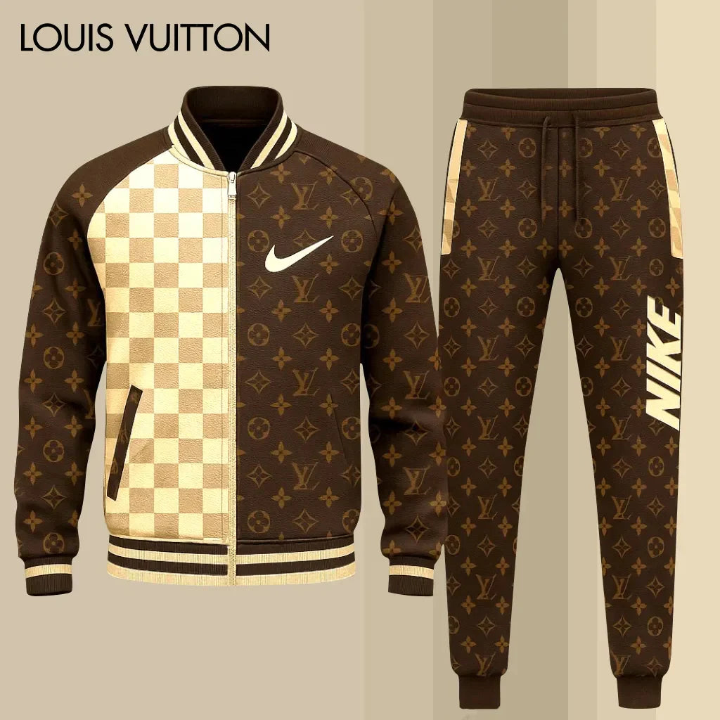Premium Stand Collar Jacket & Pants Set 3D1025102819