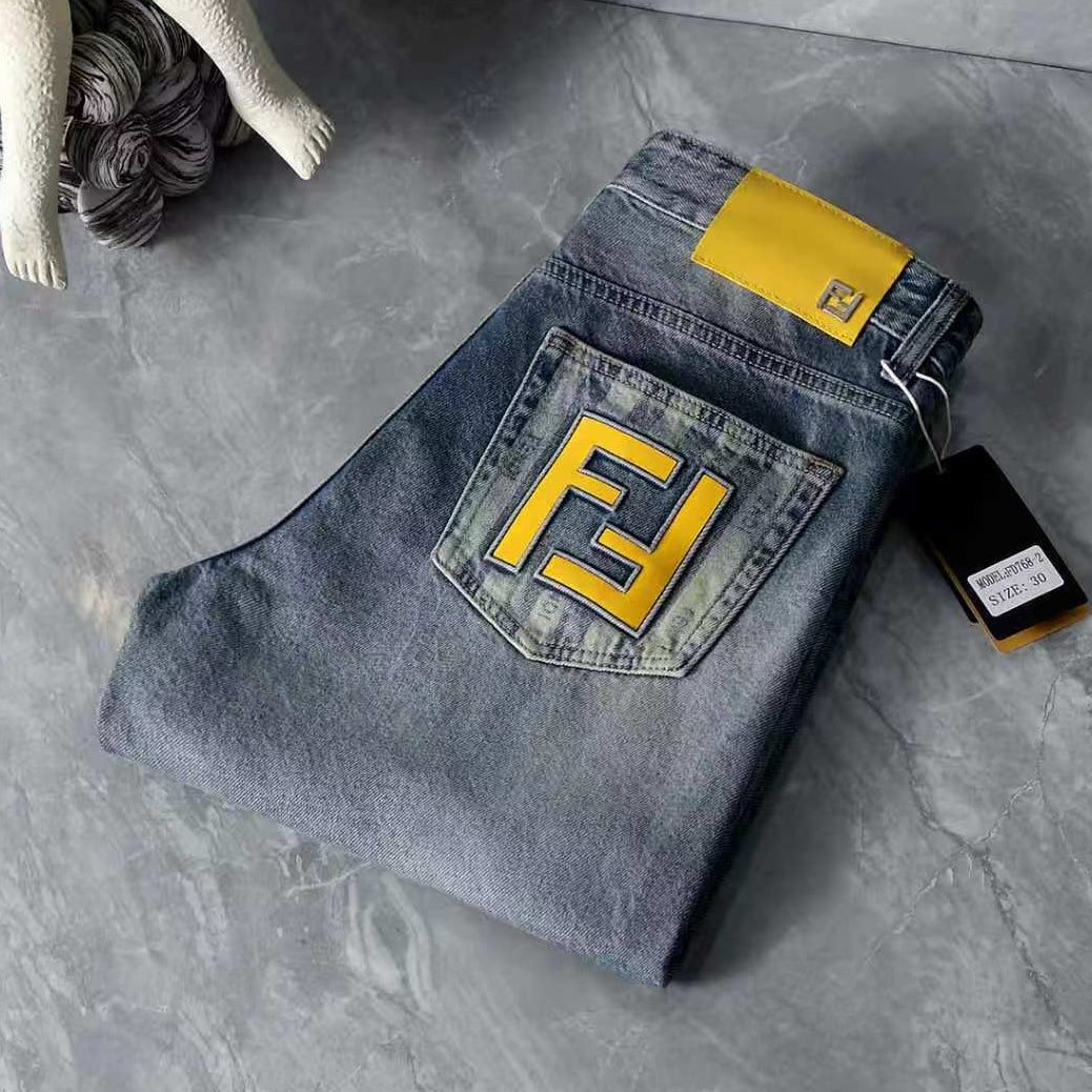 Men's Fashion Slim-Fit Straight-Leg Jeans 1026062903