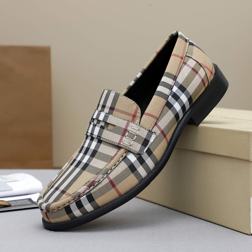 Men's Spring/Summer Striped Slip-on Shoes 0726050706