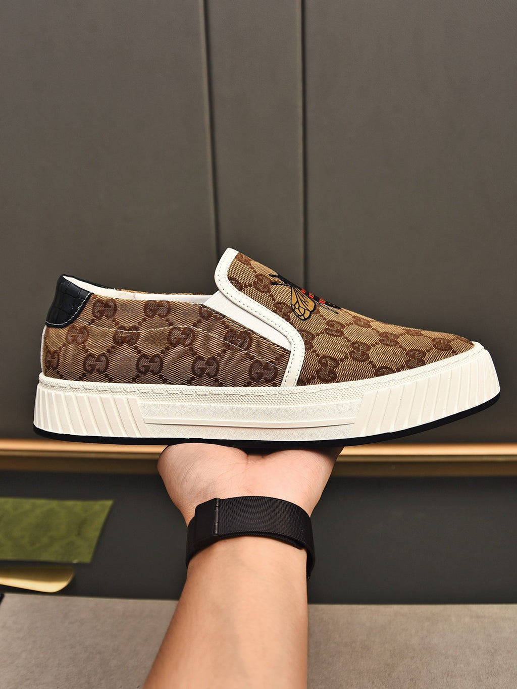 fashion breathable printed slip-on shoes 0725040703