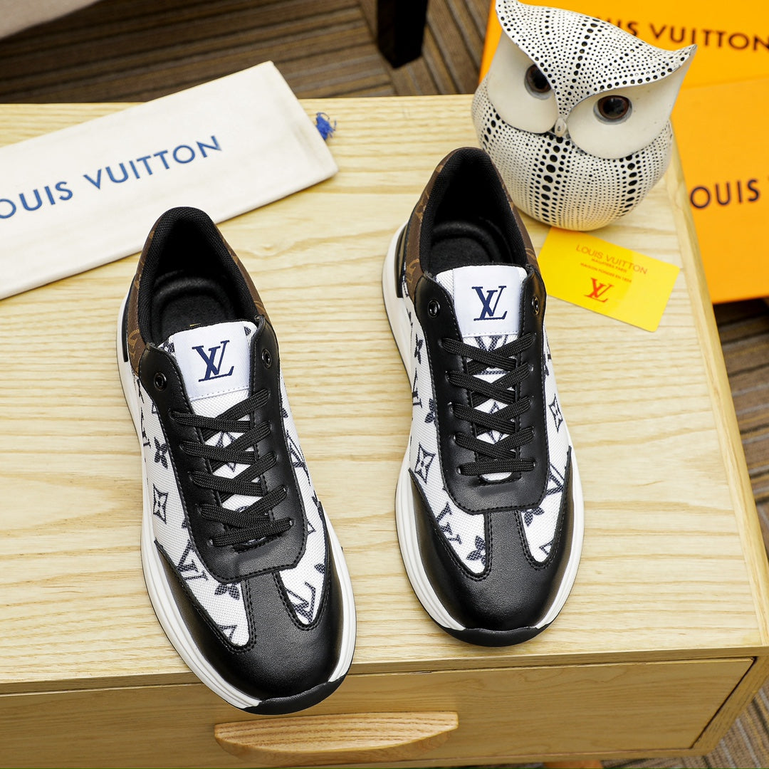 V fashion printed rubber sole sneakers 0724072309