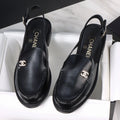 Women's Black Slingback Loafers