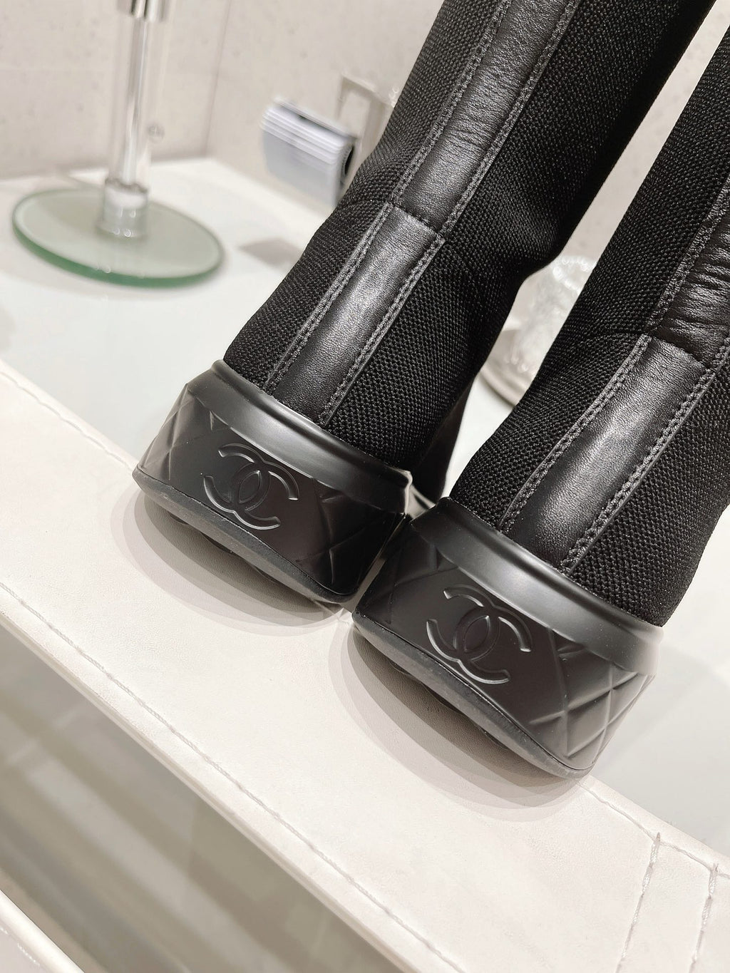 23 New CL classic letter embroidered stretch boots XC0423101303