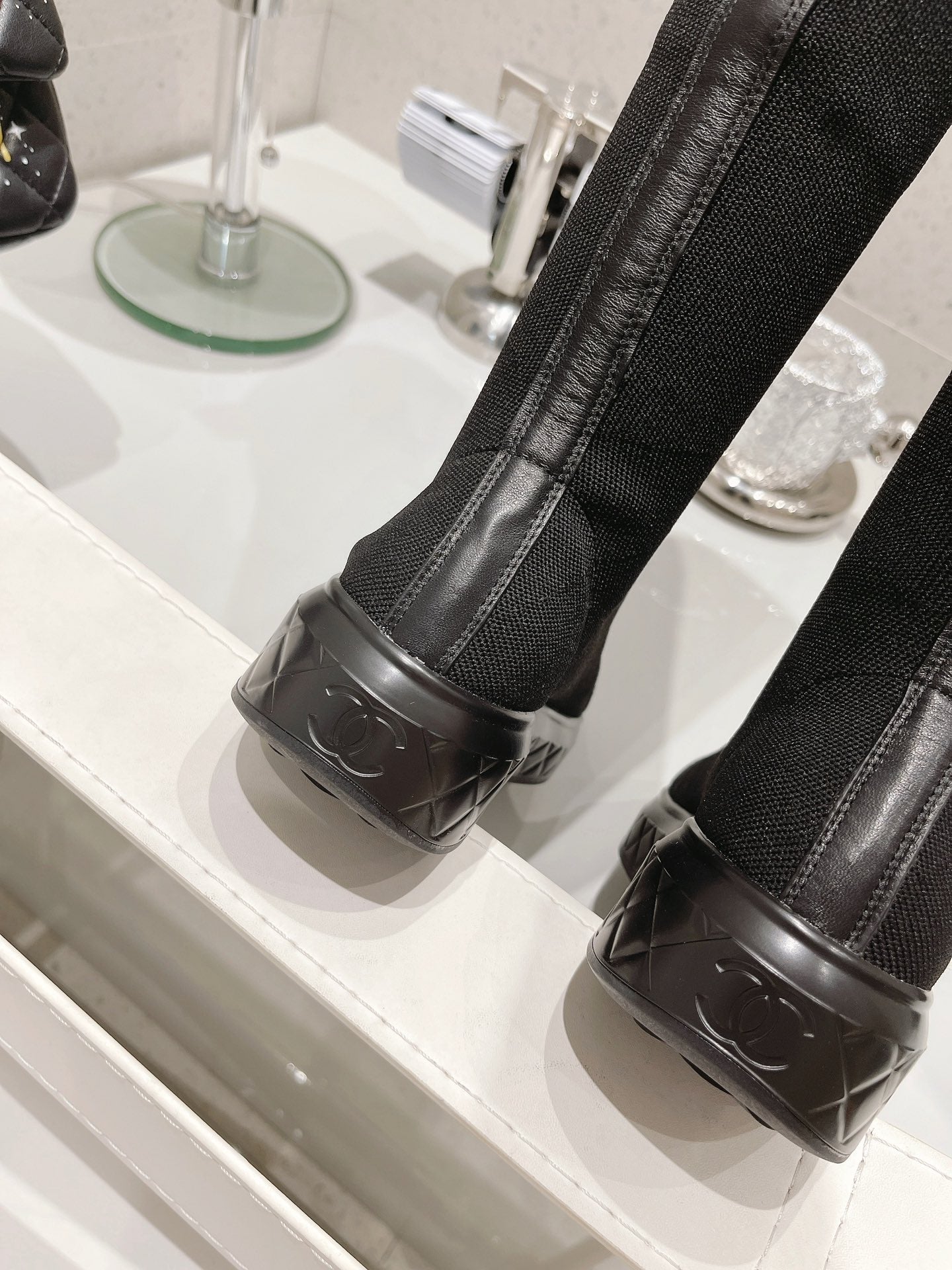 23 New CL classic letter embroidered stretch boots XC0423101303