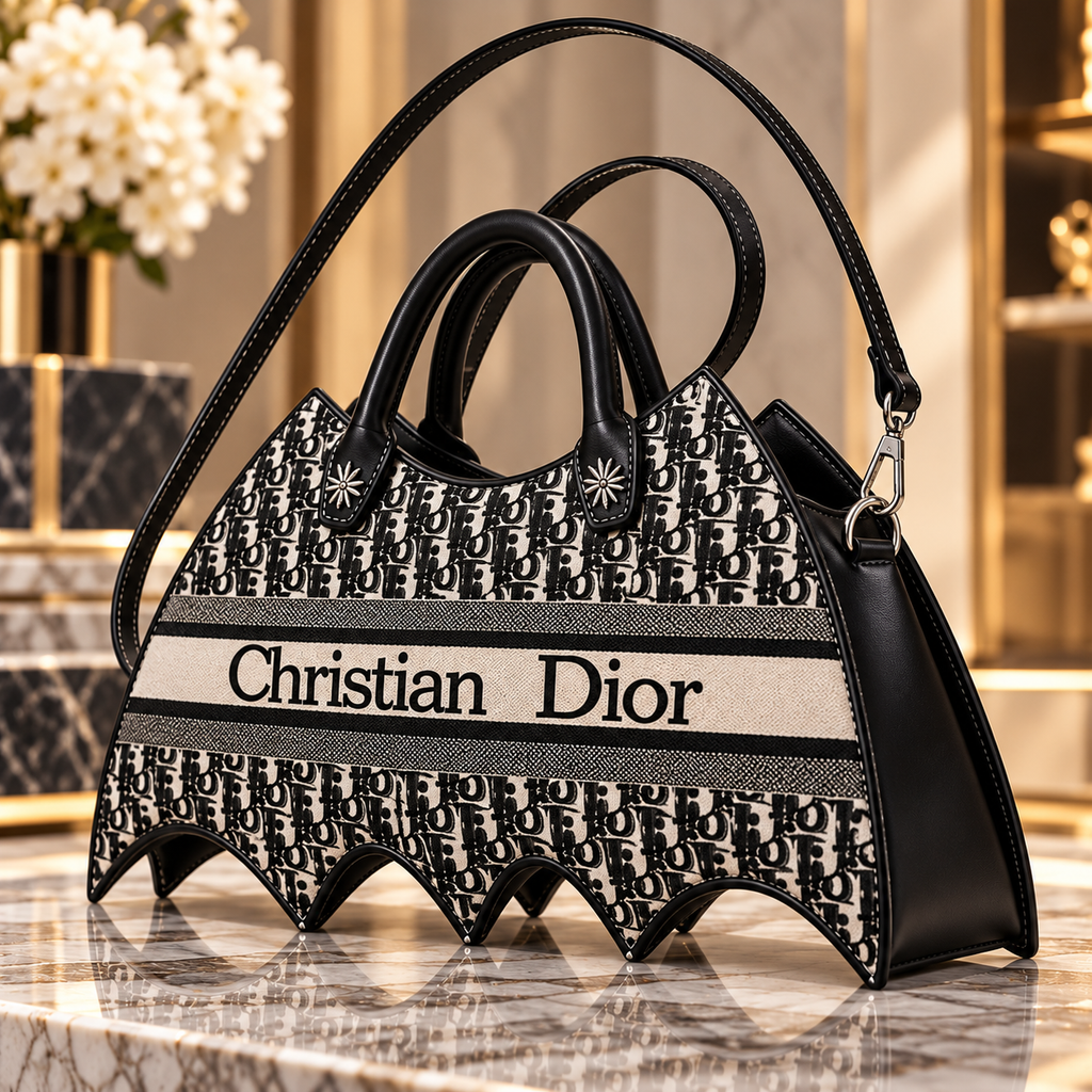 New Stylish Leather DIO Bat Handbag 3D1326101045