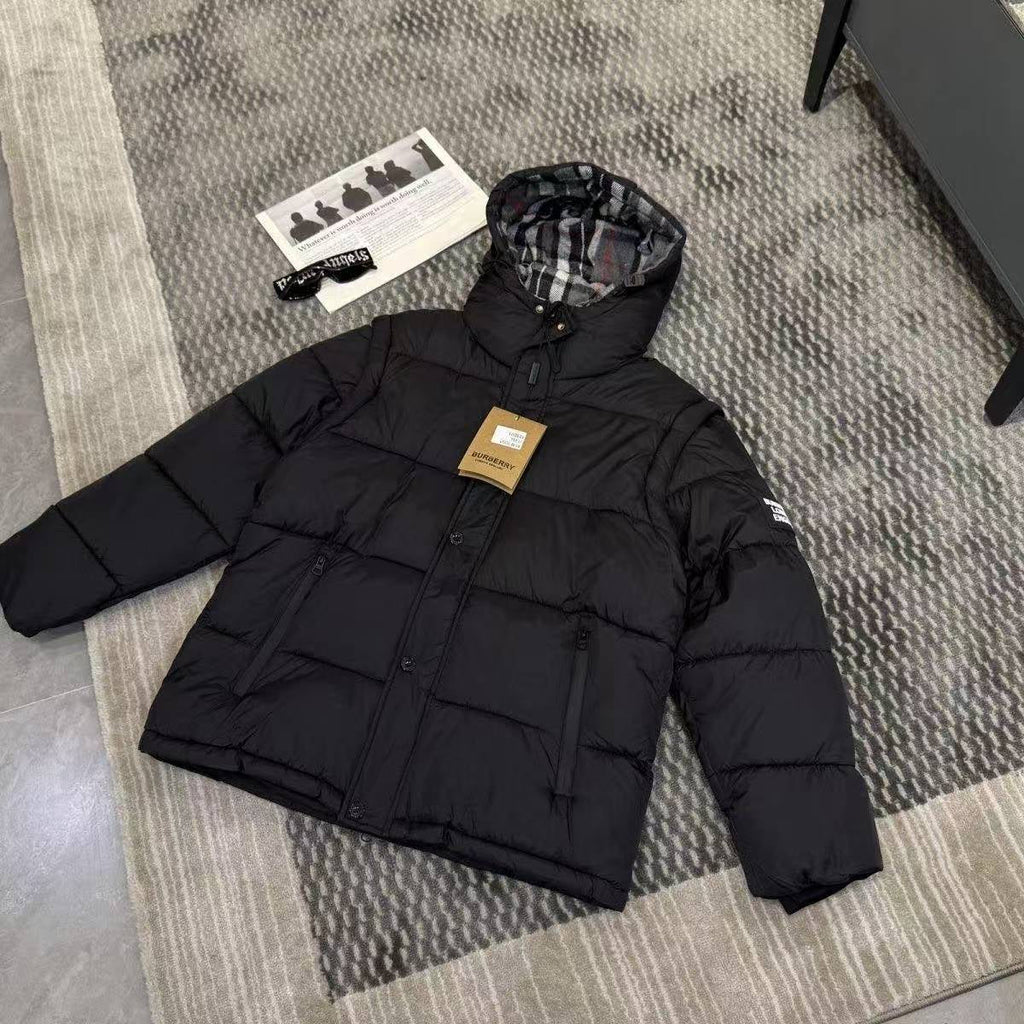 New Fashion Men's Detachable Hooded Puffer Jacket PD1326101209
