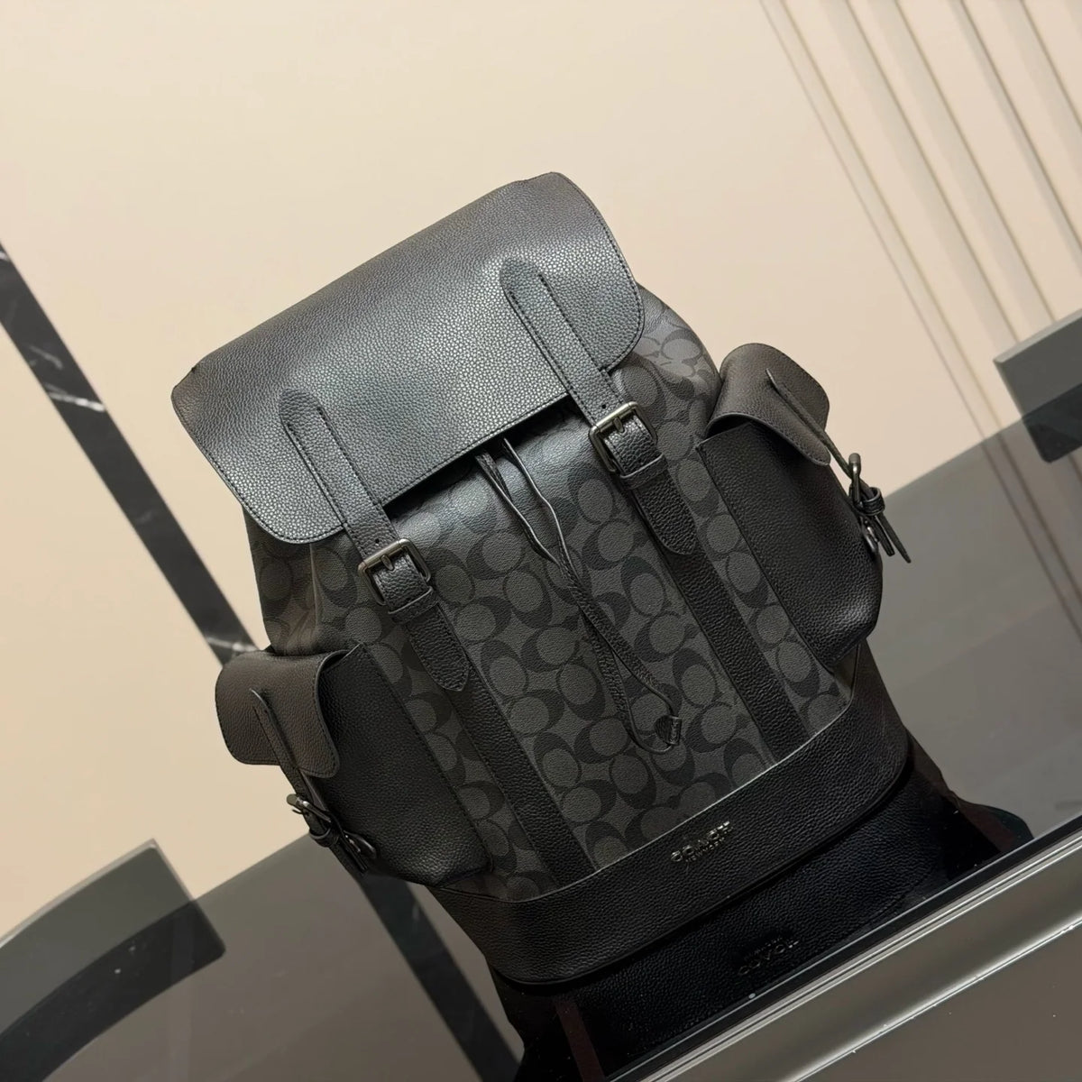 Men's leather backpack 1425121620