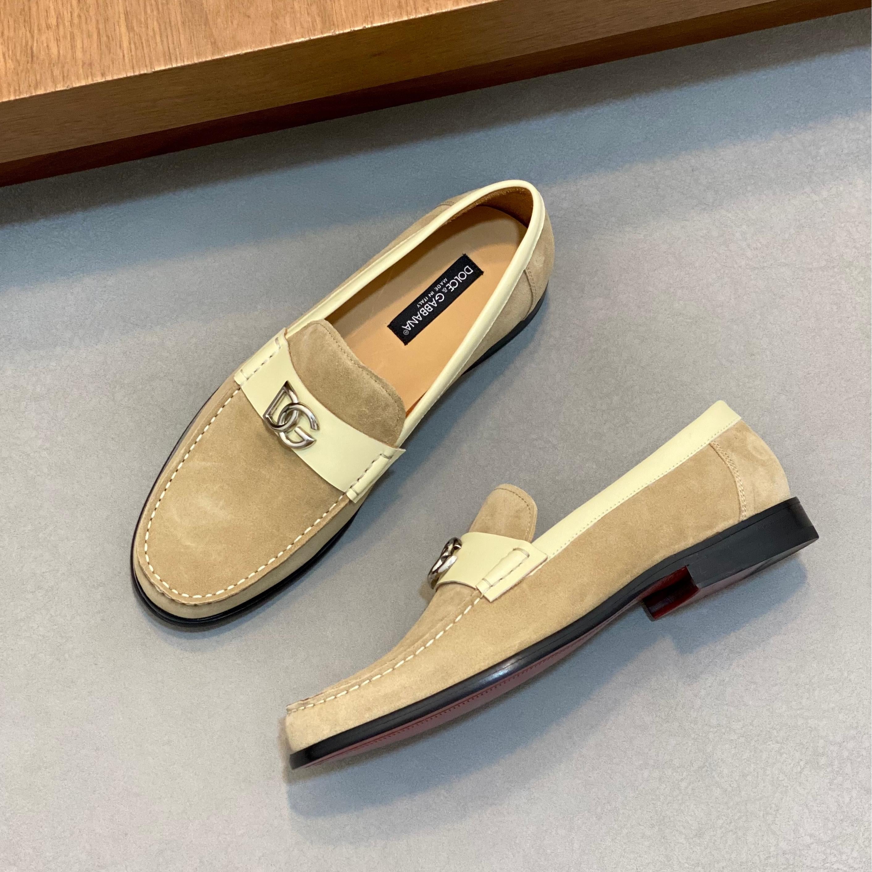 New stylish color-blocked casual loafers 0726041001