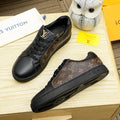 L classic monogram leather flat sneakers 0724122410