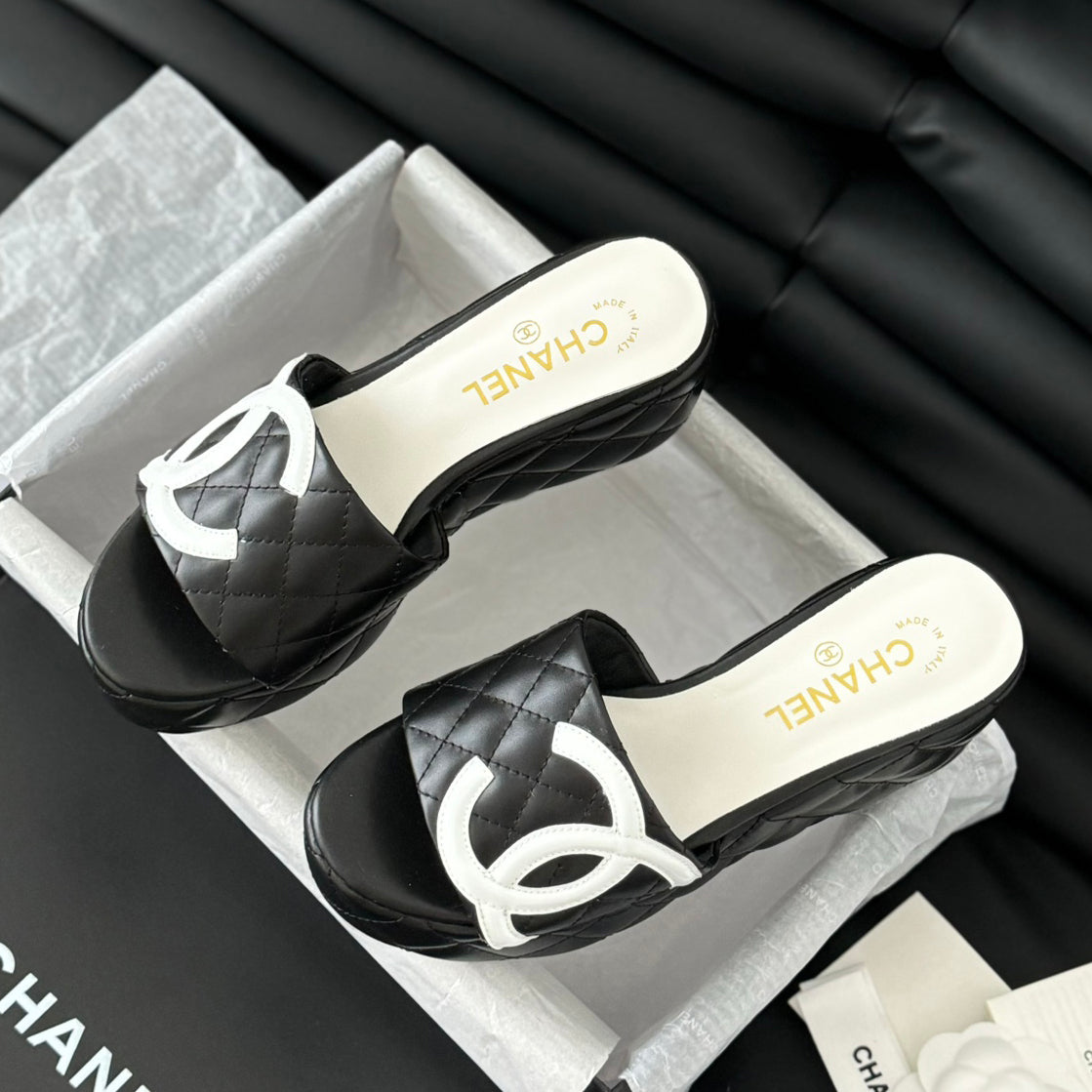 rhombus platform slippers 0724050601