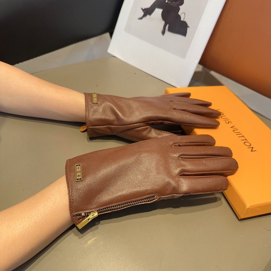 New Fashion Women Vintage Leather Gloves ZJN1326091401