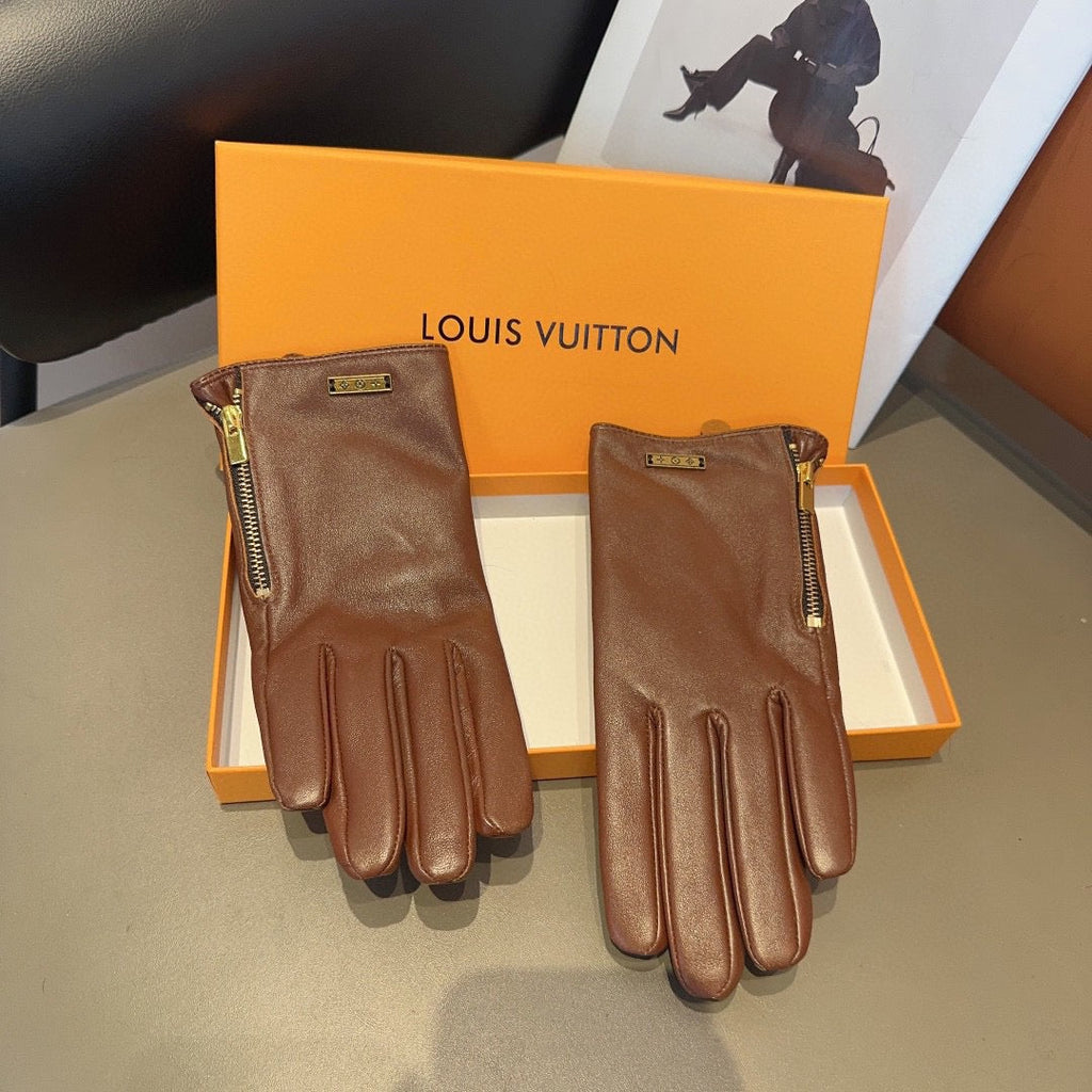 New Fashion Women Vintage Leather Gloves ZJN1326091401